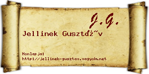 Jellinek Gusztáv névjegykártya